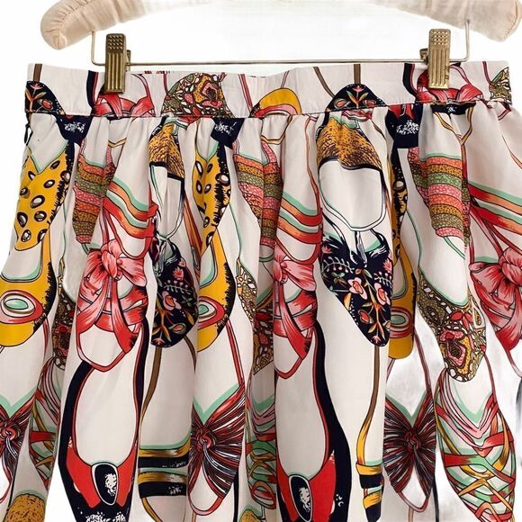 Vintage Handmade Maxi Skirt Shoes Design - Picture 3 of 5